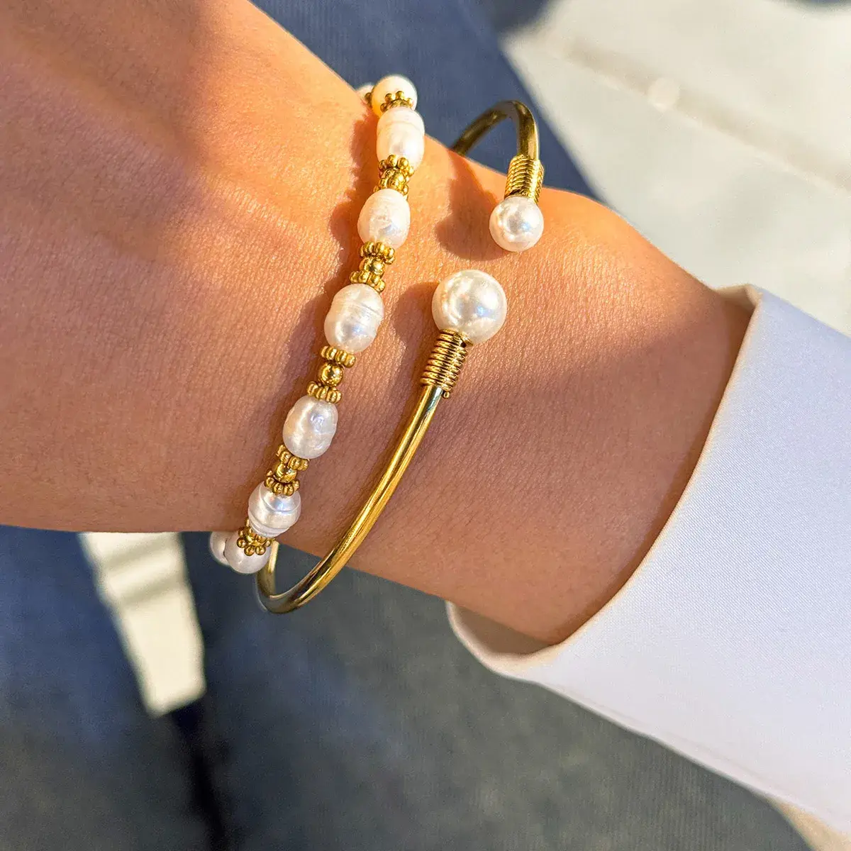 Twin Pearl Bracelet - FY0257